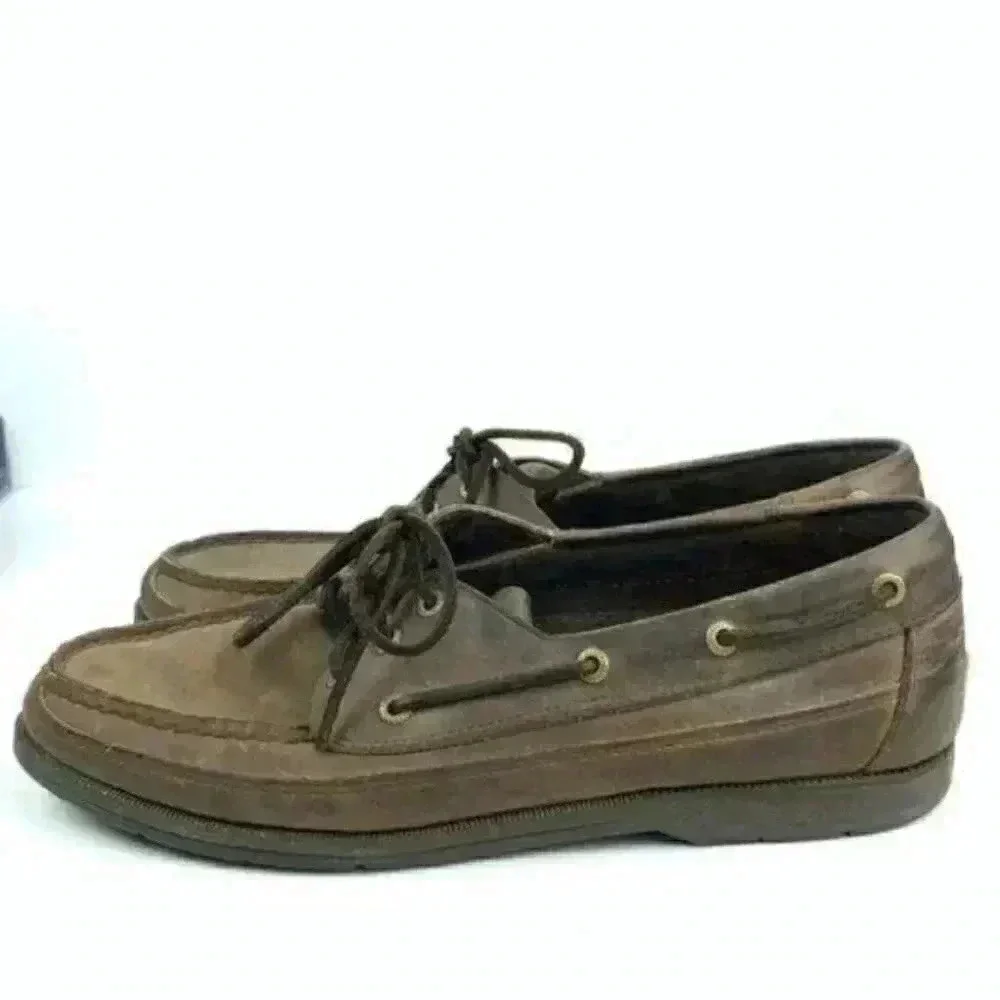 Rockport men’s boat shoes size 12 M brown suede
